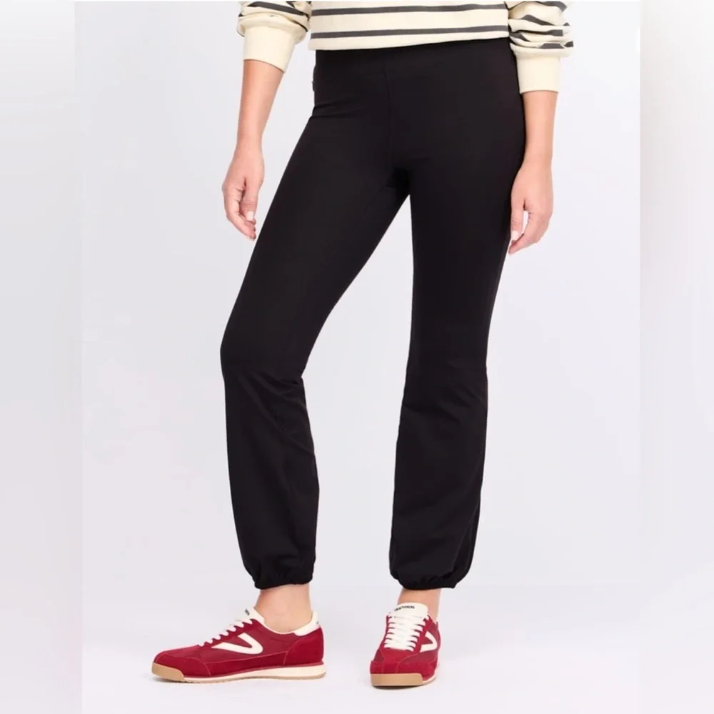 Free People Movement Let's Bounce Pants Black Joggers ~ Size Large - Picture 1 of 2